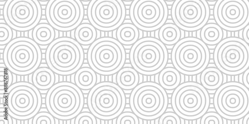 Vector overlapping Pattern Minimal diamond geometric waves backdrop abstract wave line. white and gray seamless tile stripe overlap creative retro circle line fabric pattern white background.