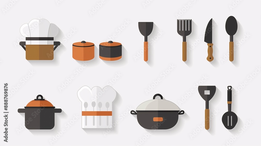 set of kitchen utensils set of kitchen utensils