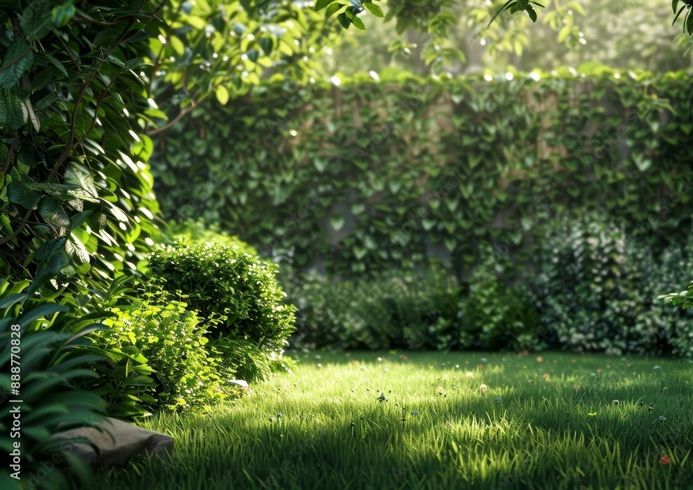 Fototapeta premium Lush Indoor Garden with Variety of Plants