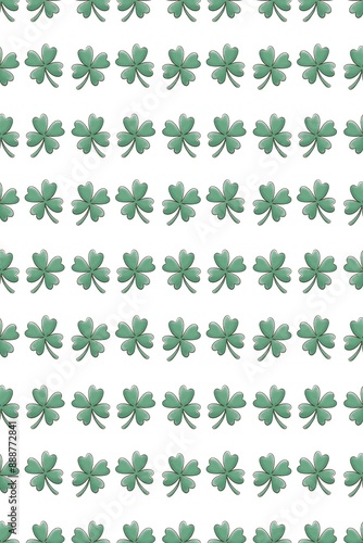 seamless pattern background with four leaf clover