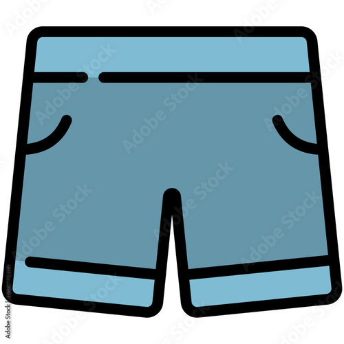 panties filled line icon