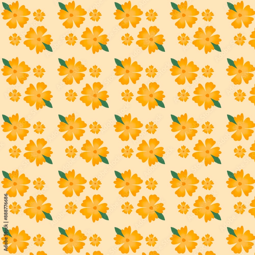 Yellow flower pattern Yellow flower pattern