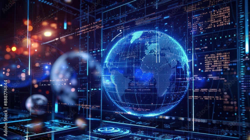 A digital screen displaying global laws, depicting the reach of elaw in the digital age A digital screen displaying global laws, depicting the reach of elaw in the digital age