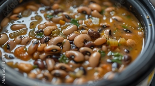 Black eyed beans lobia cooked photo