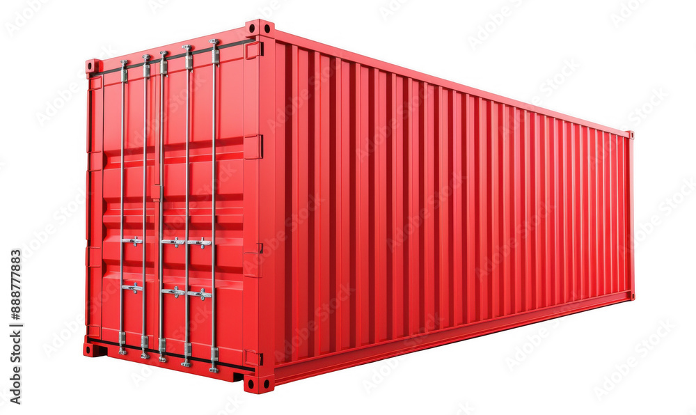 Fototapeta premium Red Shipping Container