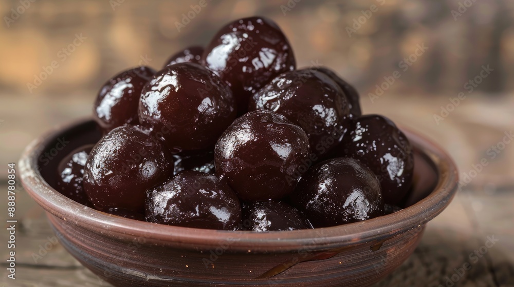 Kala Jamun or Black Gulab Jamun is a delicious and juicy sweet snack Kala Jamun or Black Gulab Jamun is a delicious and juicy sweet snack