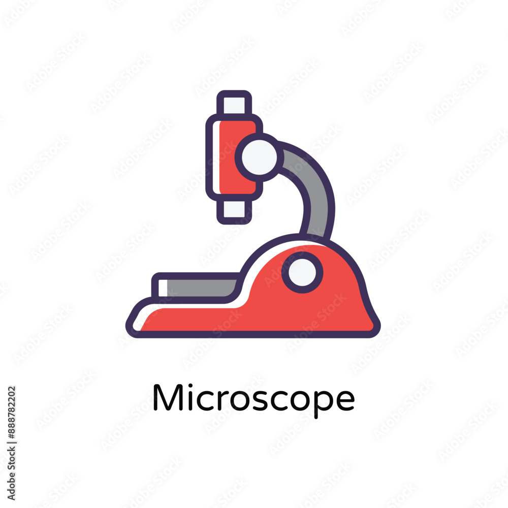 Fototapeta premium Microscope vector icon