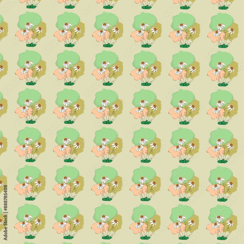 The pattern image for poster and background is a hand-painted minimalist style. The pattern image for poster and background is a hand-painted minimalist style.