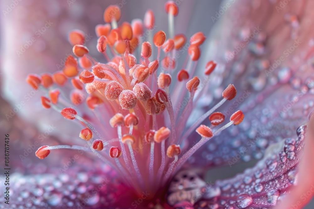 Fototapeta premium A single blossom captured in exquisite detail, AI generated