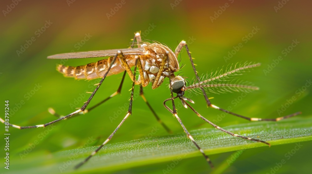 Macro Shot of Culiseta melanura, Known Carrier of EEE Virus, Essential Studies for Vector Management, Epidemiological Concerns in Humid Regions Macro Shot of Culiseta melanura, Known Carrier of EEE Virus, Essential Studies for Vector Management, Epidemiological Concerns in Humid Regions