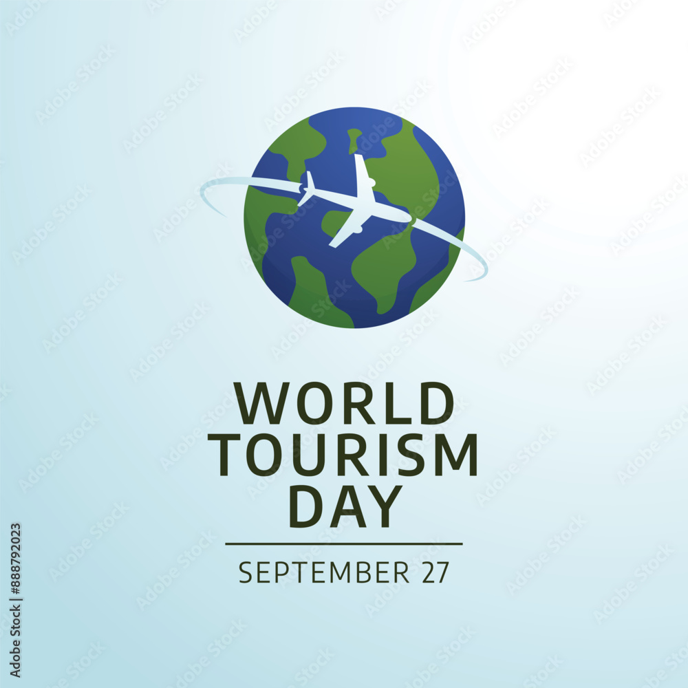 vector graphic of World Tourism Day ideal for World Tourism Day celebration. vector graphic of World Tourism Day ideal for World Tourism Day celebration.