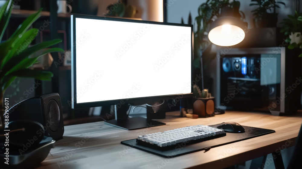 Blank PNG computer screen