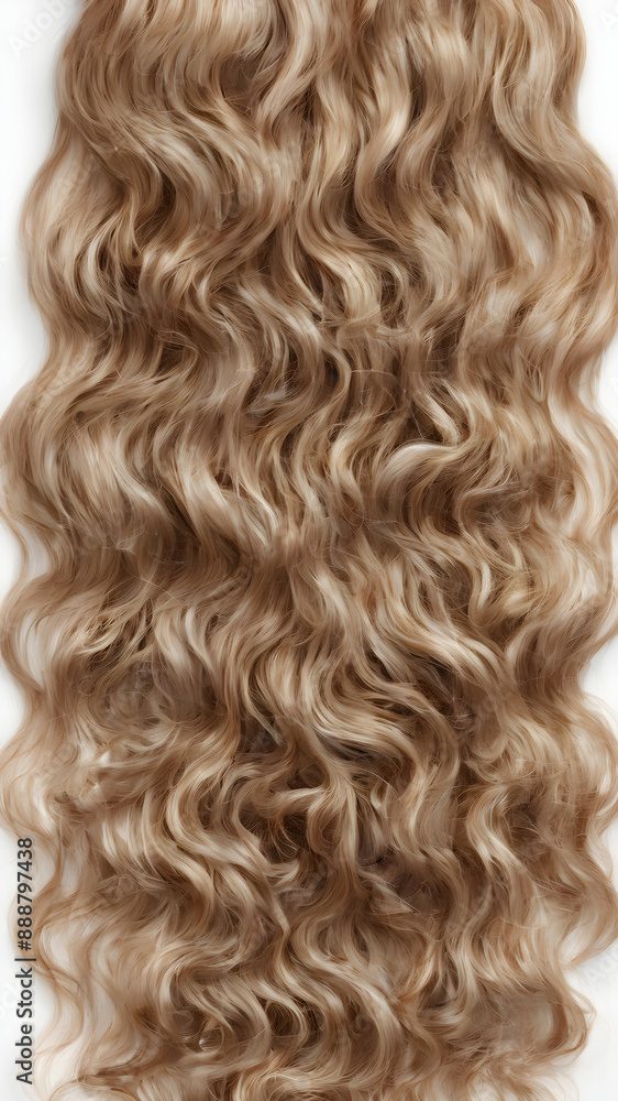 hair on a white background hair on a white background
