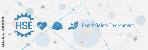 hse icons on white background	