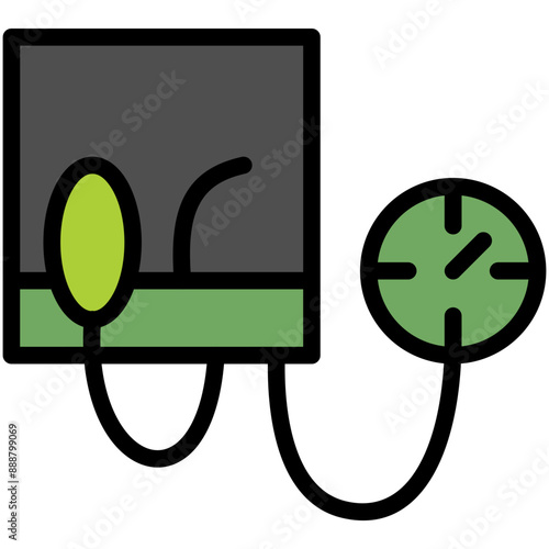 sphygmomanometer filled line icon