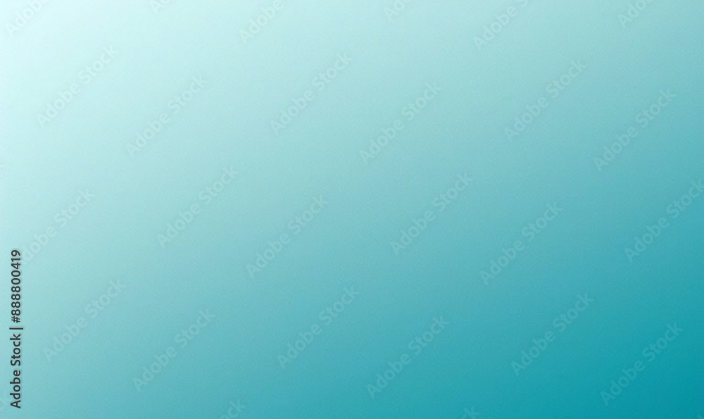 Fototapeta premium Blue green grainy color gradient background teal turquoise glowing noise texture poster backdrop designm copy space.