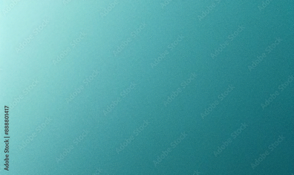 Fototapeta premium Blue green grainy color gradient background teal turquoise glowing noise texture poster backdrop designm copy space. 
