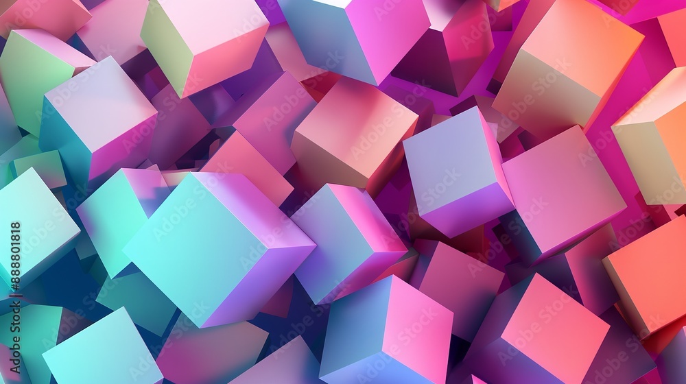 Colorful Abstract Geometric Shapes Background Colorful Abstract Geometric Shapes Background