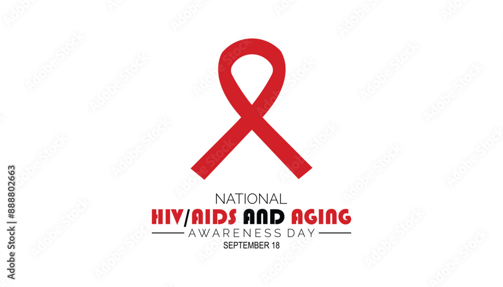 national hiv aids and aging awareness day is observed every year on September.Holiday concept. background, placard, banner design template Vector illustration background design. national hiv aids and aging awareness day is observed every year on September.Holiday concept. background, placard, banner design template Vector illustration background design.