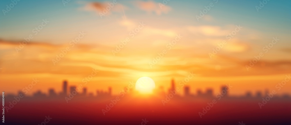 sun sets behind foreground skyscrapers, clouds in background ..Or, for a more poetic version:. sun sets behind foreground skyscrapers, clouds in background ..Or, for a more poetic version:.