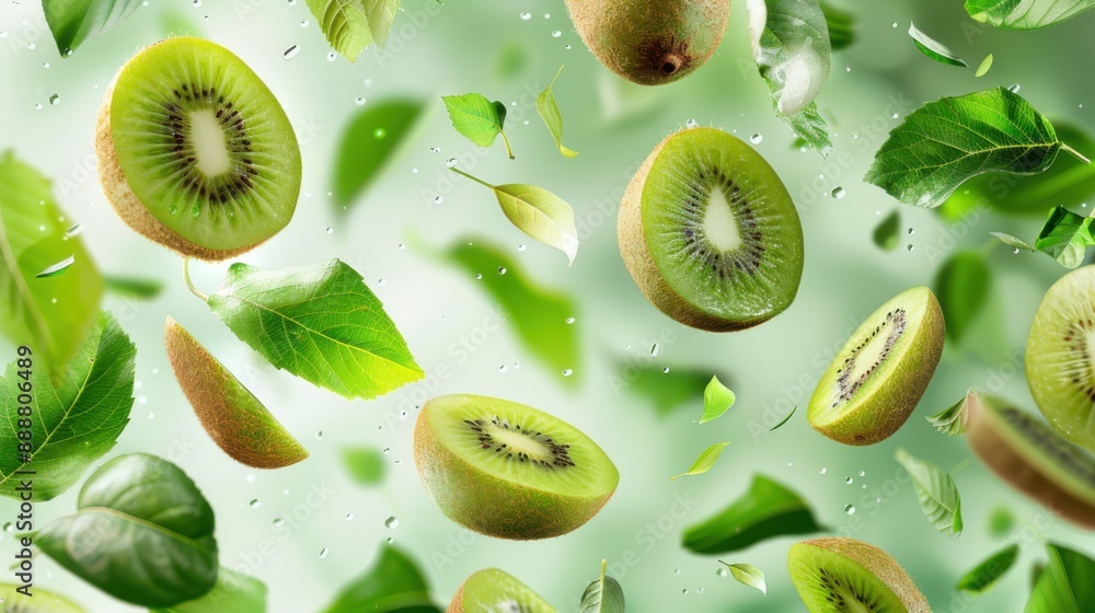 Fototapeta premium kiwi fruit background