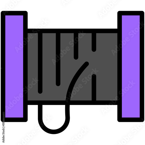 cables filled line icon