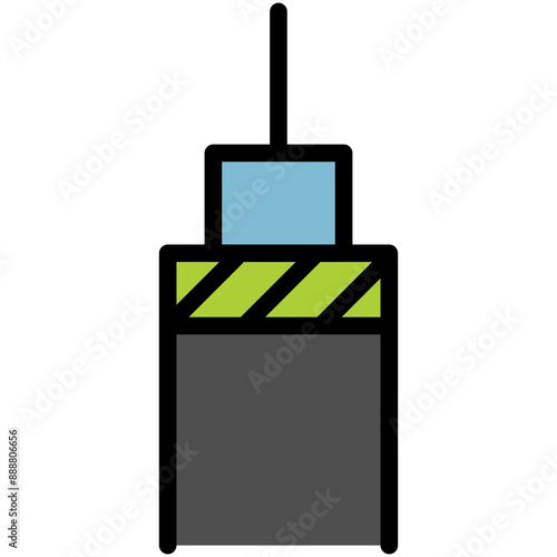 trailing cables filled line icon