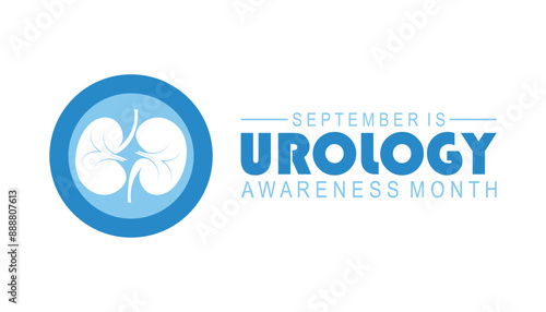 Urology awareness month is observed every year on September.Holiday concept. background, placard, banner design template Vector illustration background design.