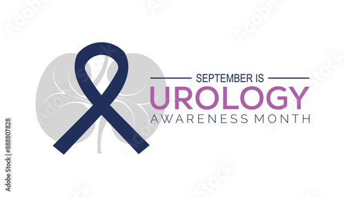 Urology awareness month is observed every year on September.Holiday concept. background, placard, banner design template Vector illustration background design.