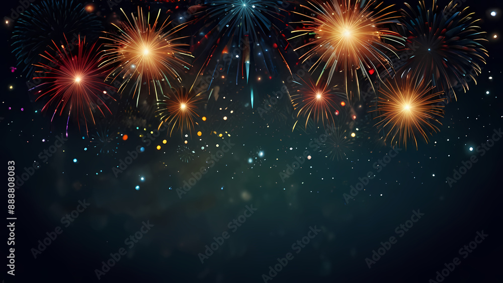 Fototapeta premium Abstract background that illustrates of an Firework explosion theme