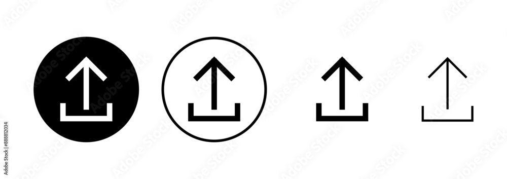 Upload icon vector isolated on white background. Upload sign icon. Upload button. Load symbol. Upload icon vector isolated on white background. Upload sign icon. Upload button. Load symbol.