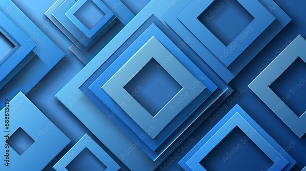 Abstract Blue Square Pattern Abstract Blue Square Pattern