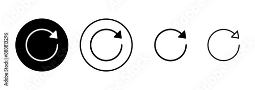 Refresh icon vector isolated on white background. Reload icon vector. Update icon. convert icon