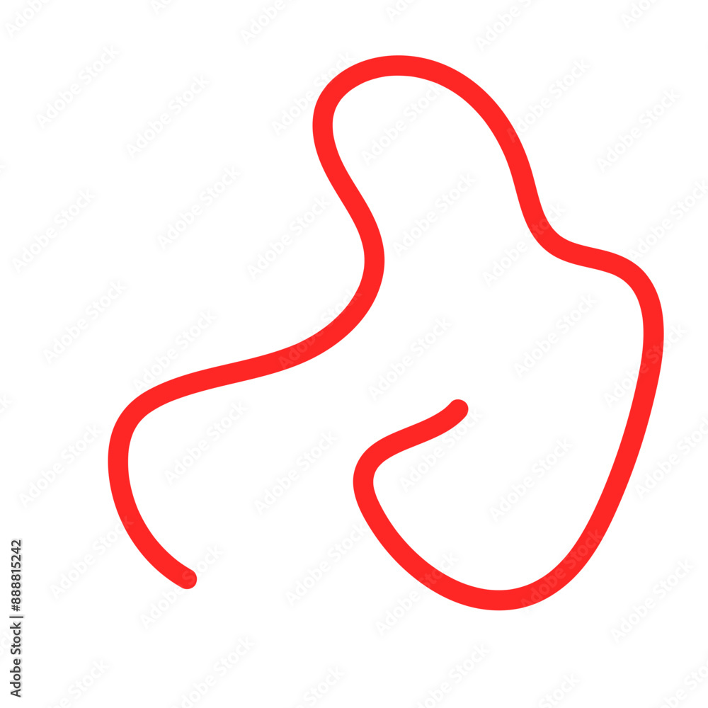Squiggle abstract shapes vector line Squiggle abstract shapes vector line