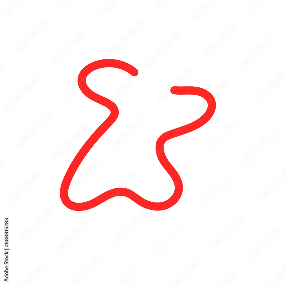 Squiggle abstract shapes vector line Squiggle abstract shapes vector line