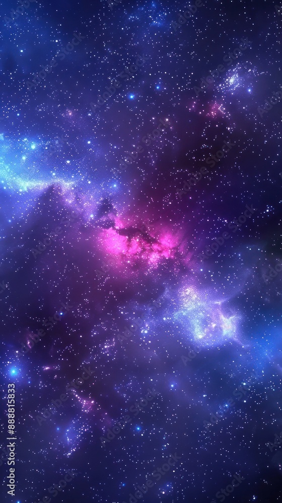 Fototapeta premium Cosmic Nebula with Vibrant Hues