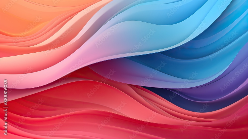 Fototapeta premium Abstract Wave of Colors