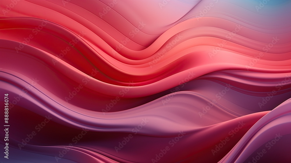 Fototapeta premium Fluid Crimson Dreamscape