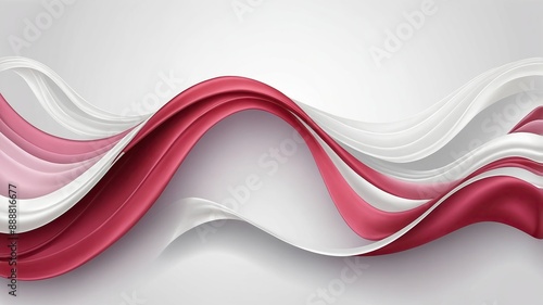 Modern White Curve Abstract Banner