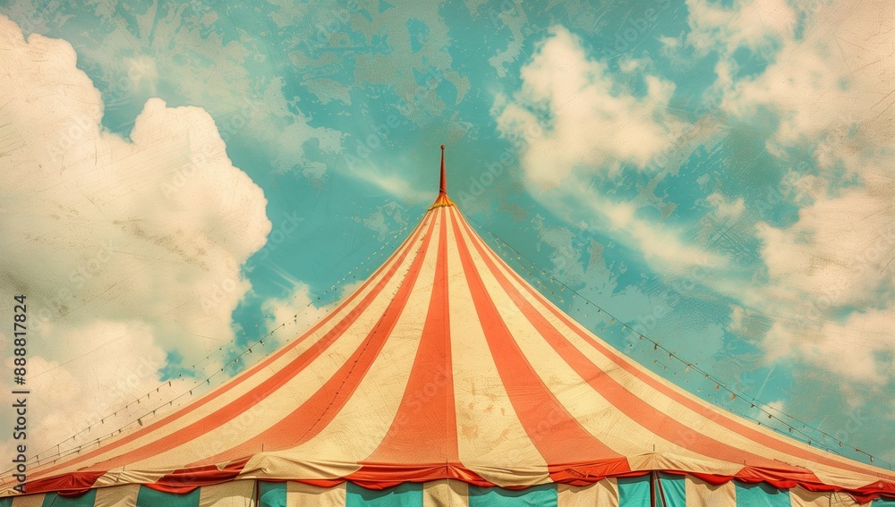 circus tent roof against the sky circus tent roof against the sky