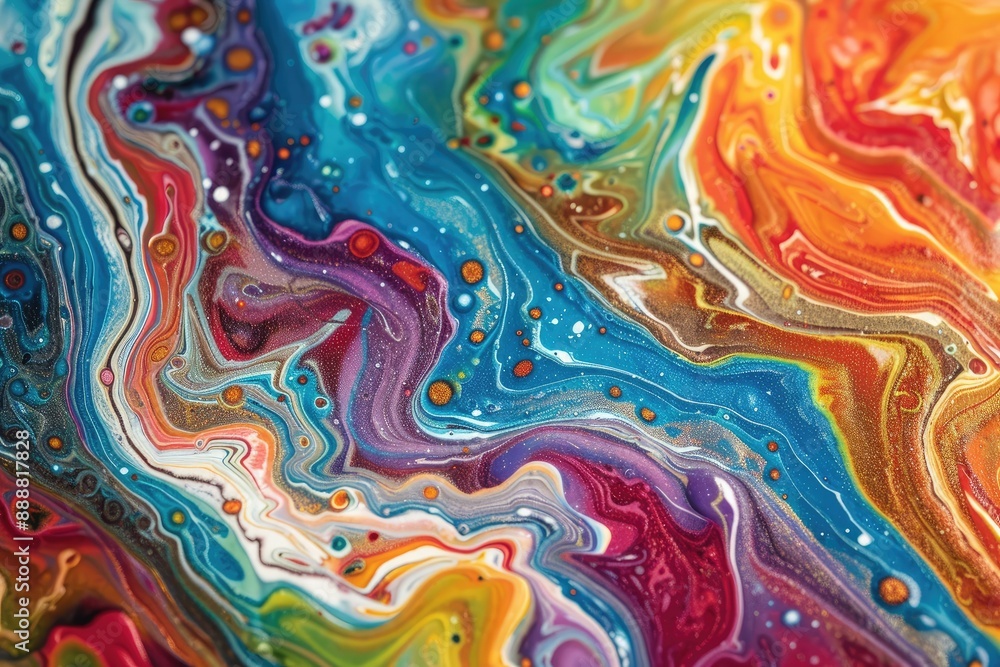 Circular ripples in water, creating mesmerizing pattern, Flowing streams of blended hues, AI generated Circular ripples in water, creating mesmerizing pattern, Flowing streams of blended hues, AI generated