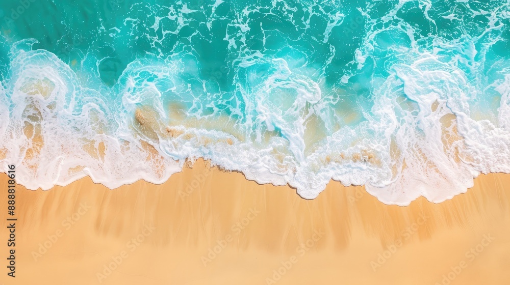 Top view of sandy beach background Top view of sandy beach background