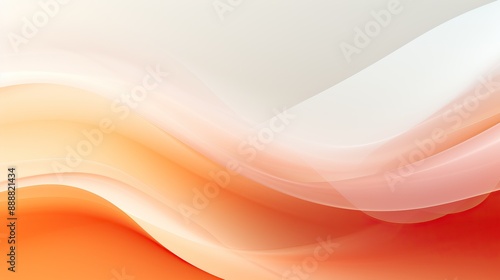 Abstract Orange and White Swirls