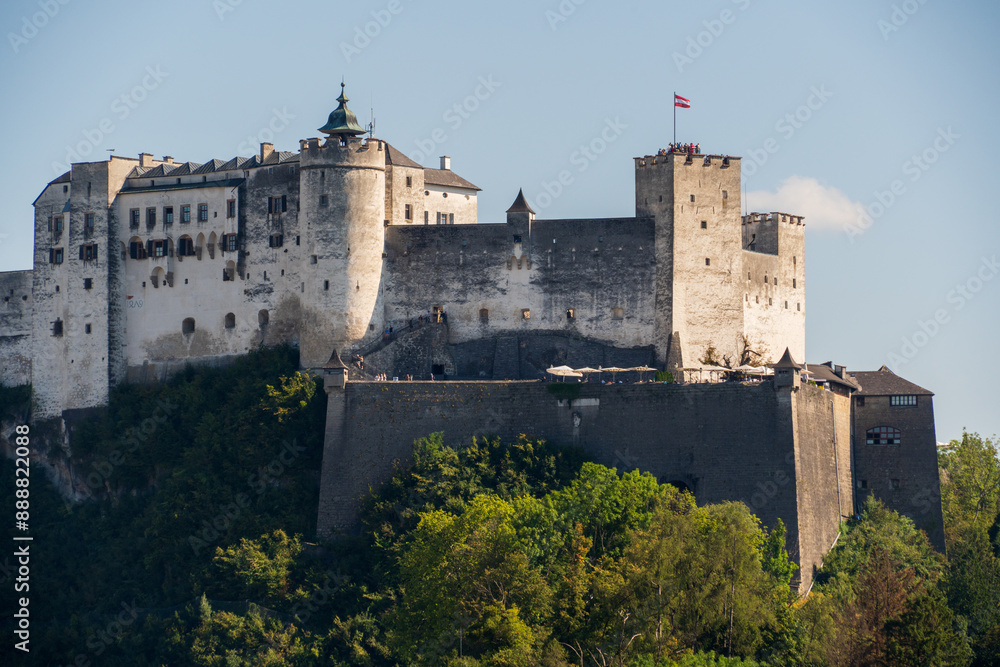 Hohensalzburg Fortress, the historic center of the city of Salzburg Hohensalzburg Fortress, the historic center of the city of Salzburg