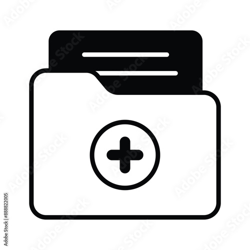 Have a look at this amazing icon of medical data, vector of patient medical record