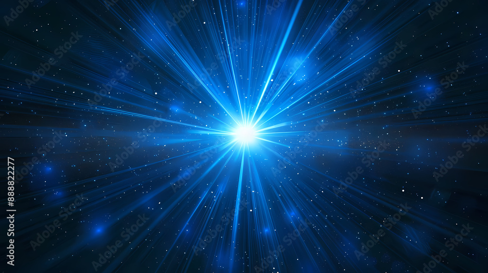 Fototapeta premium Abstract blue light background