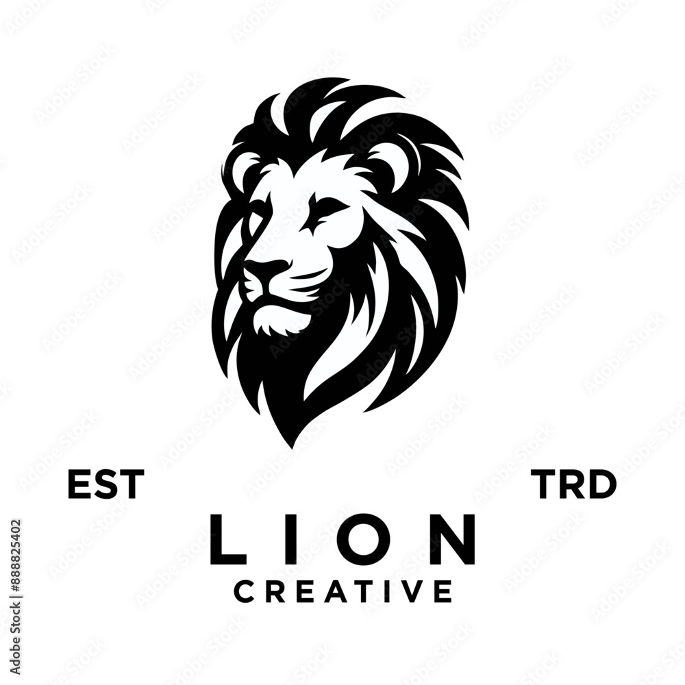Lion head logo icon design illustration Lion head logo icon design illustration