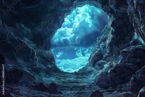 Mysterious Cave Entrance to Another World