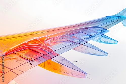 Advanced Structural Analysis of Airplane Wing Under Aerodynamic Loads Using FEA: In-Depth Visualization with Stress Map Overlay for Enhanced Design and Performance