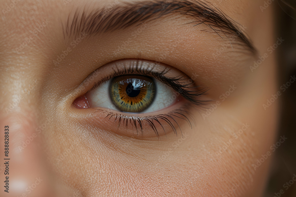close up of a female eye close up of a female eye